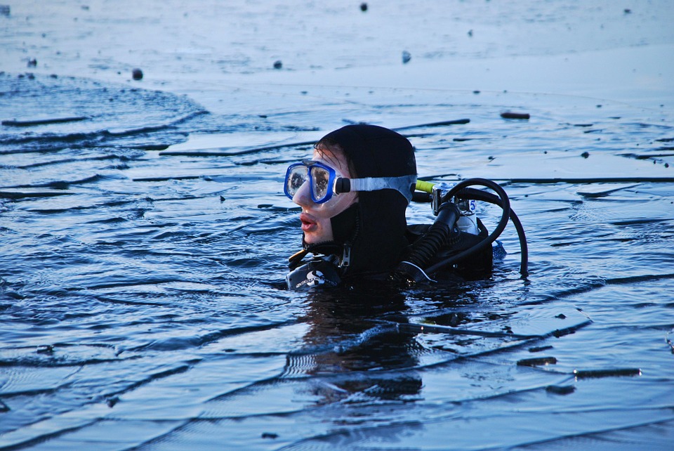 Ice diving