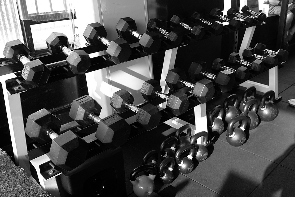 Weights at the gym